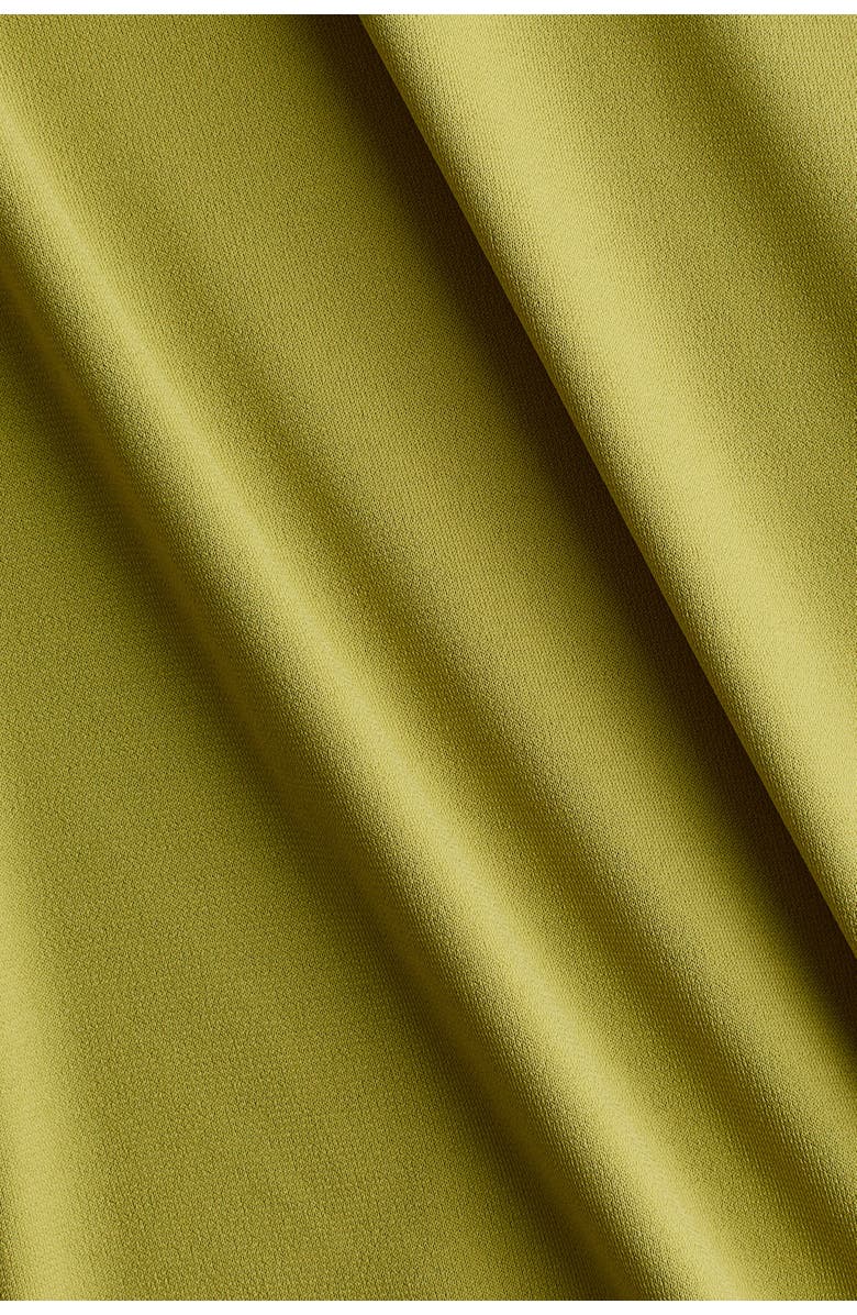 H&M Cape-sleeved Fine-knit Dress, Alternate, color, Yellow-Green