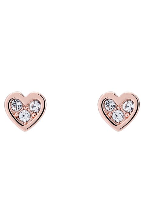 Neena Nano Heart Stud Earrings