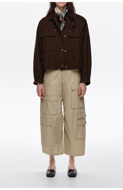 Cropped Cotton Jacket