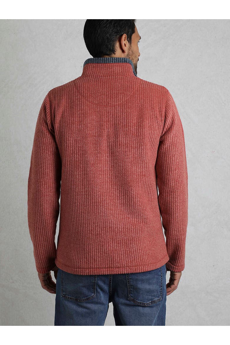 Newark 1/4 Zip Grid Fleece, Alternate, color, Paprika