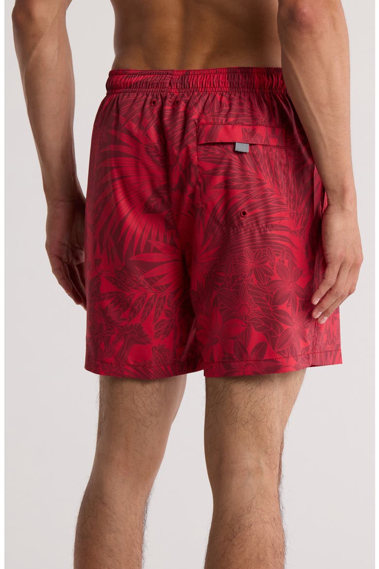 Naples Santiago Palms Swim Trunks, Alternate, color, CHILI PEPPER