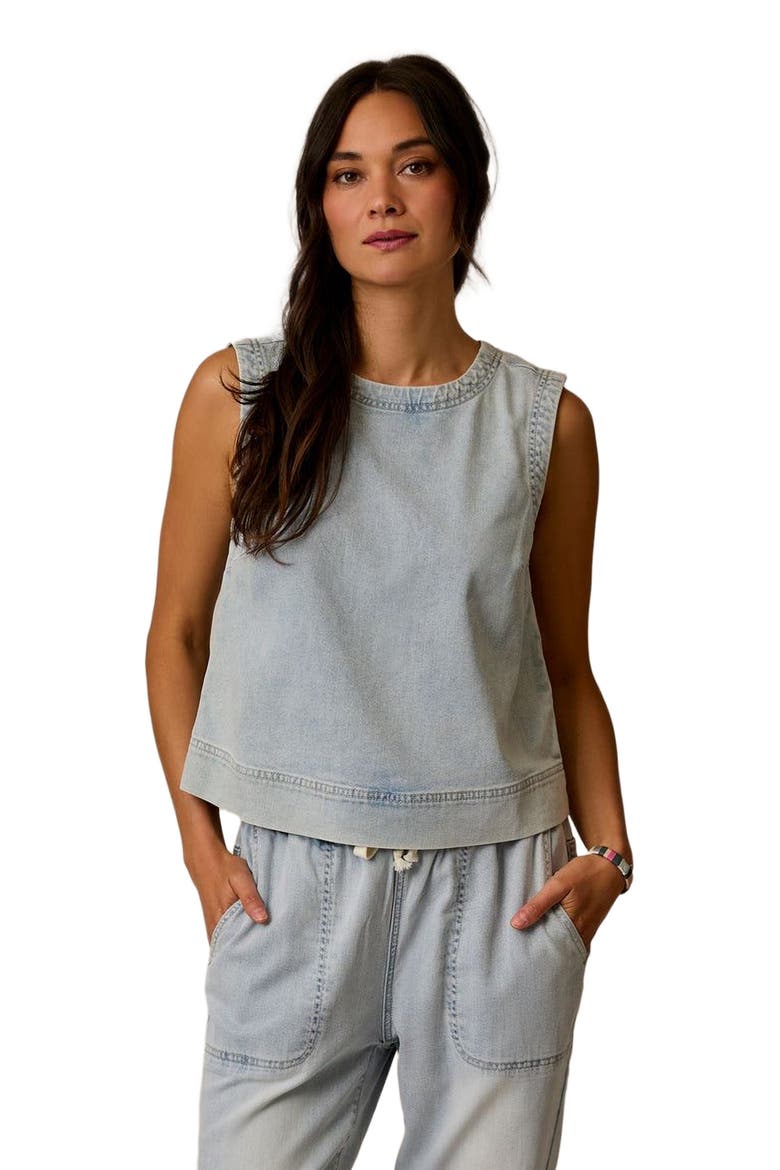 Susie Denim Tank, Alternate, color, Savannah