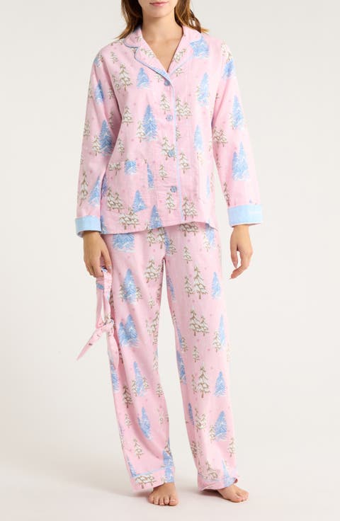 Print Flannel Pajamas