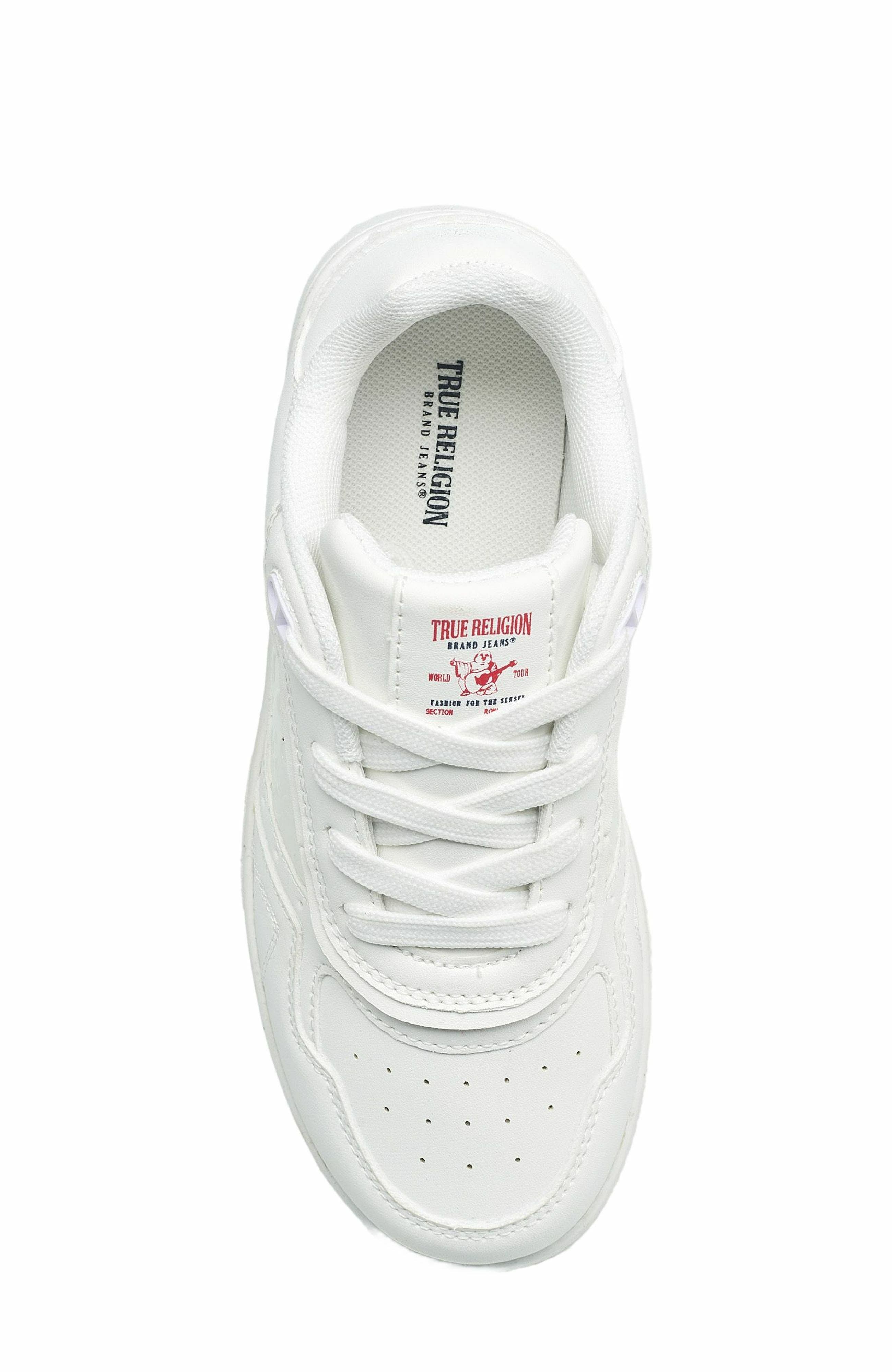 True Religion Boy's Jones Court Sneaker, Alternate, color, White