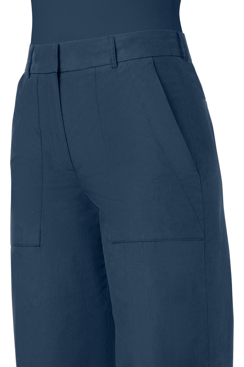 Melin Wide Leg Cotton Poplin Pants, Alternate, color, NAVY DENIM