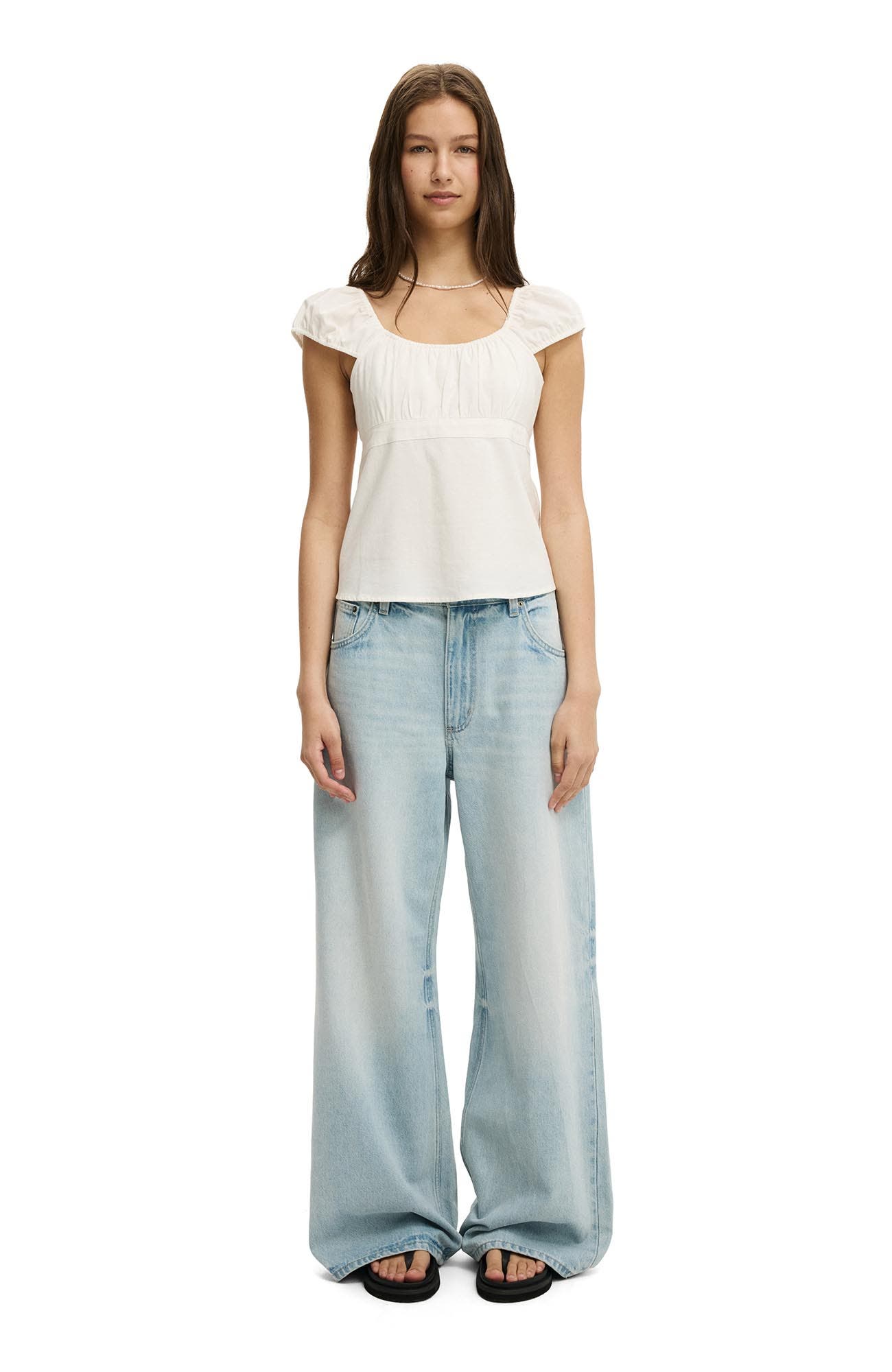 Cotton On Women's Tie Back Babydoll Top (Women) | Nordstrom