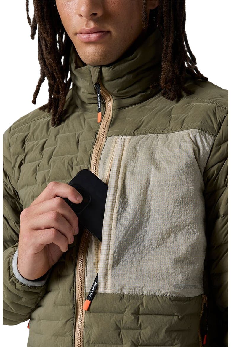 Peale Primaloft Stitch-Free Baffle Stretch Jacket - Men's, Alternate, color, Kalamata