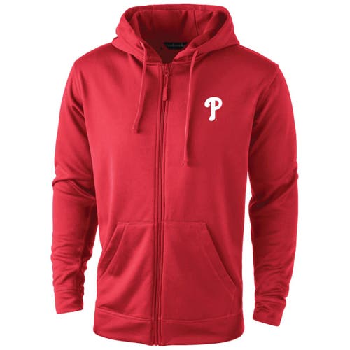 Dunbrooke Men's Red Philadelphia Phillies Trophy Full-zip Hoodie In Red