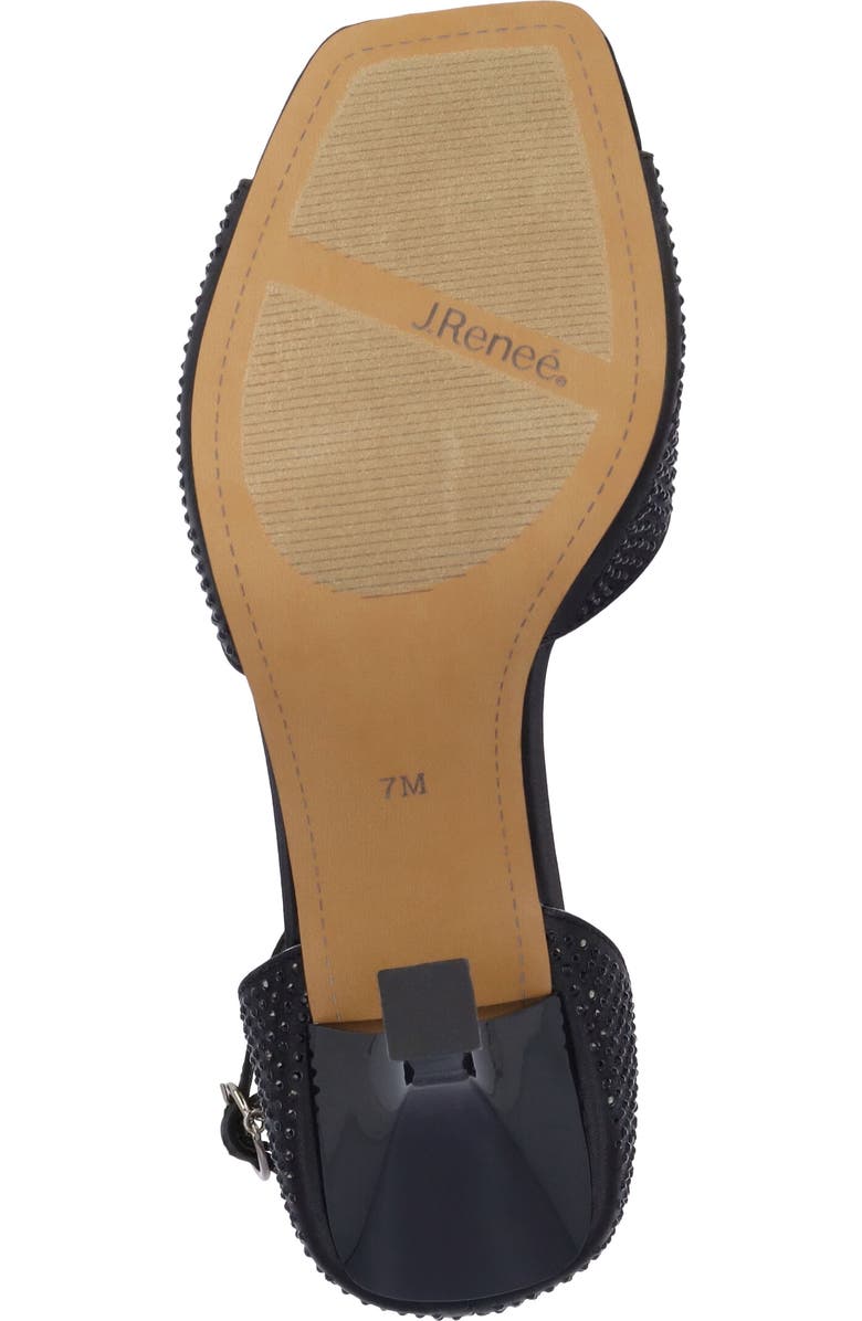 J. Reneé Lantana Ankle Strap Sandal, Alternate, color, Black