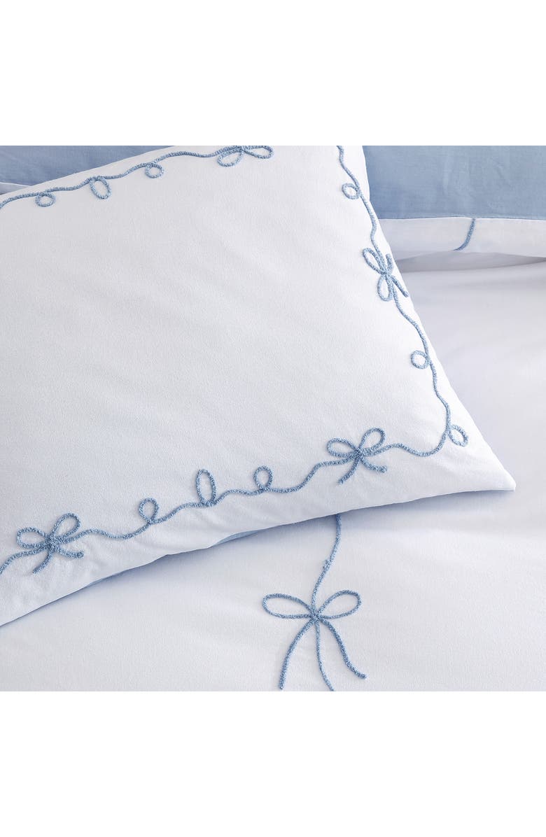 Peri Home Sasha Bows Comforter & Shams Set, Alternate, color, Blue