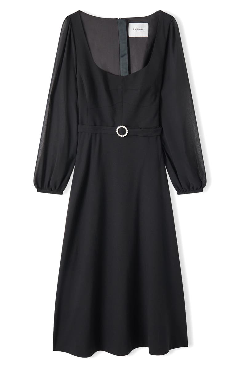 LK Bennett Perdy Long Sleeve Dress, Alternate, color, 