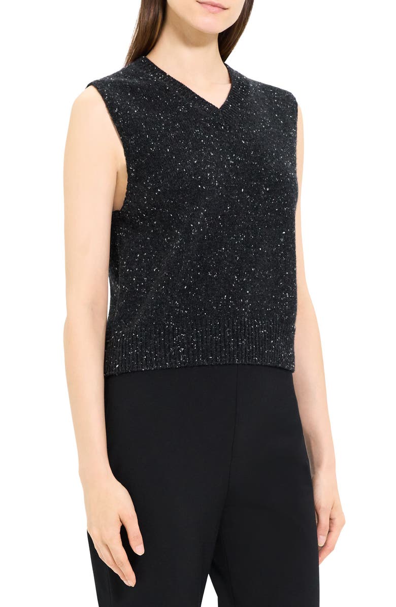 Theory Marled Wool & Cashmere Sweater Vest, Alternate, color,