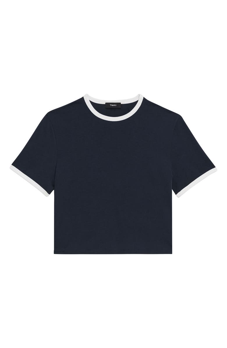 Theory Apex Organic Cotton Crop Ringer T-Shirt, Alternate, color, 