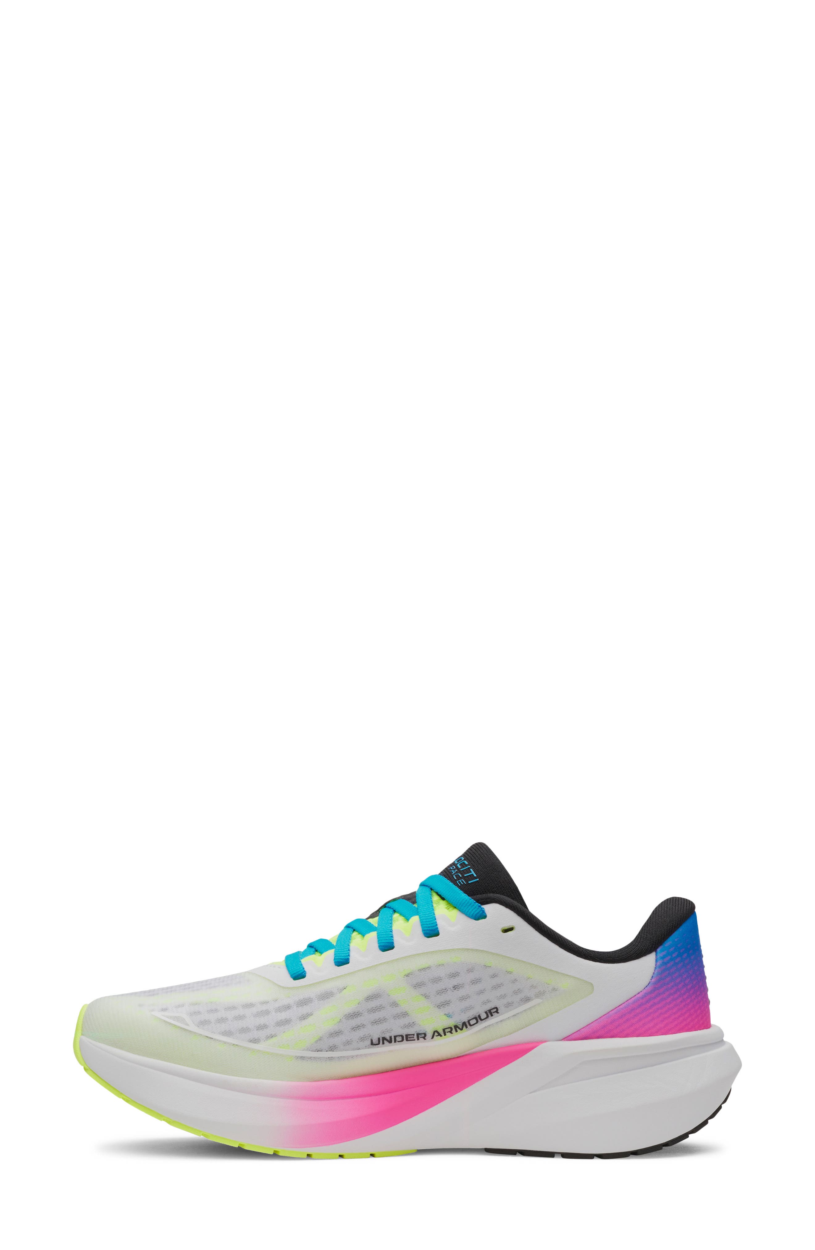 UA Velociti Pace Running Shoe, Alternate, color, WHITE / REBEL PINK / CAPRI