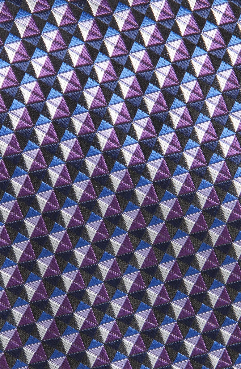 ZEGNA TIES Large Triangle Silk Tie, Alternate, color, Purple