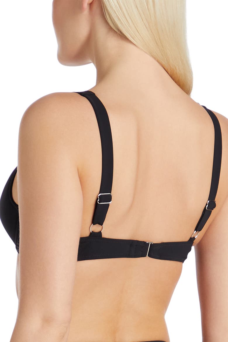 Antibes Underwire Bow-style Bikini Top, Alternate, color, Black