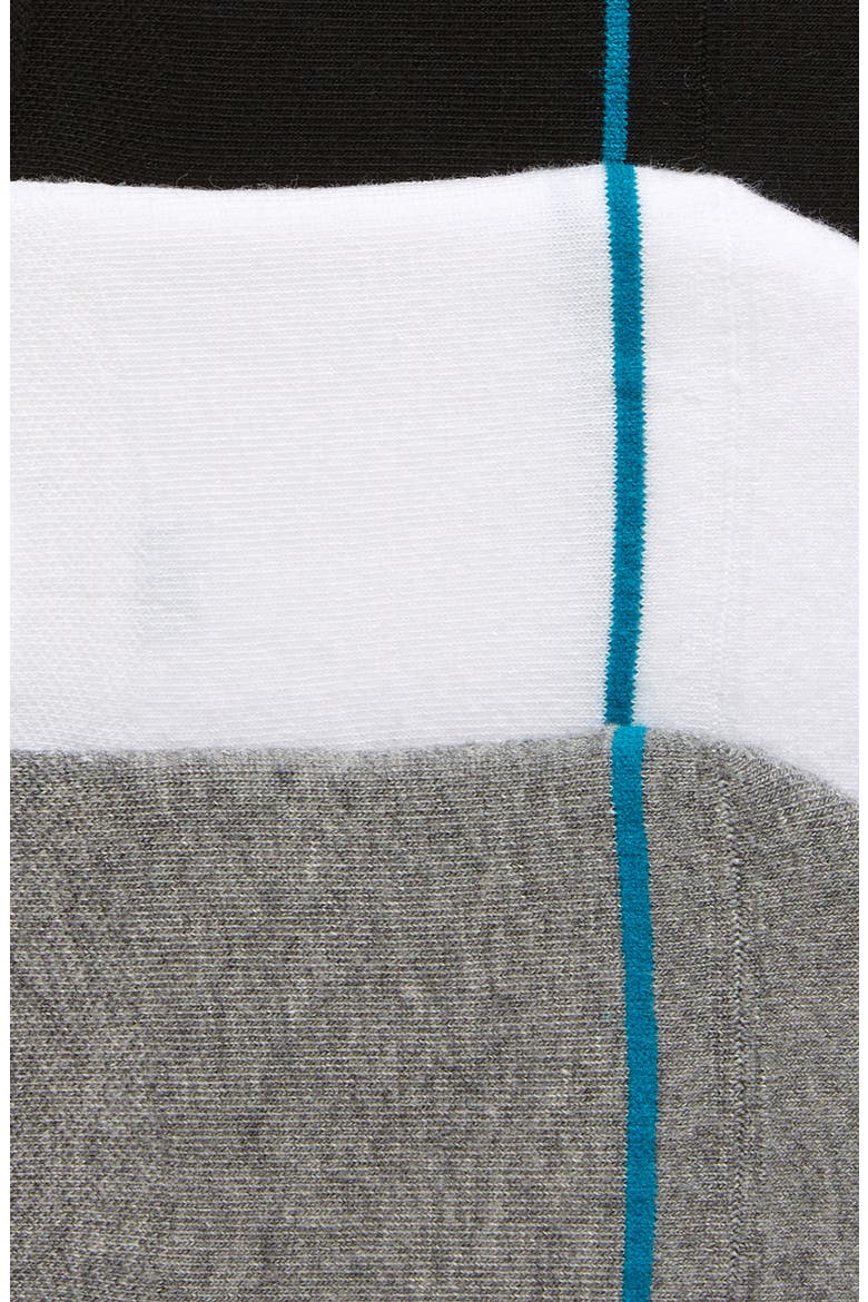 Icon 3-Pack No-Show Liner Socks, Alternate, color, BLACK MULTI