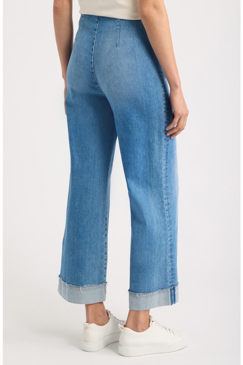 Illusion High Waist Wide Leg Jeans, Alternate, color, 2013 MEDIUM WASHED DENIM