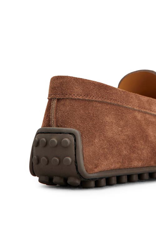 Tod's Gommino Shearling-lined Loafers In Marrone Scuro