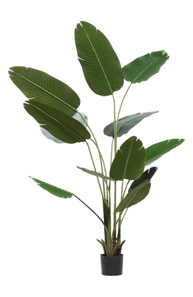 GINGER BIRCH STUDIO Green Faux Foliage Artificial Potted Plant, Alternate, color,