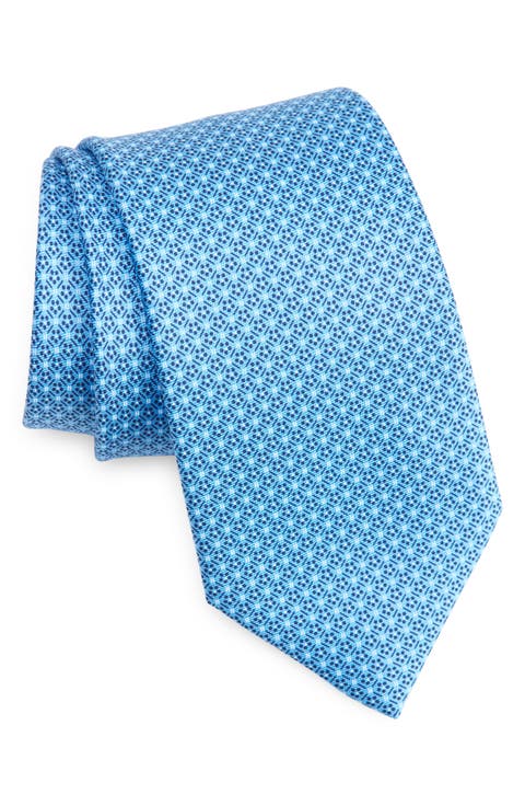 Micro Floral Silk Tie