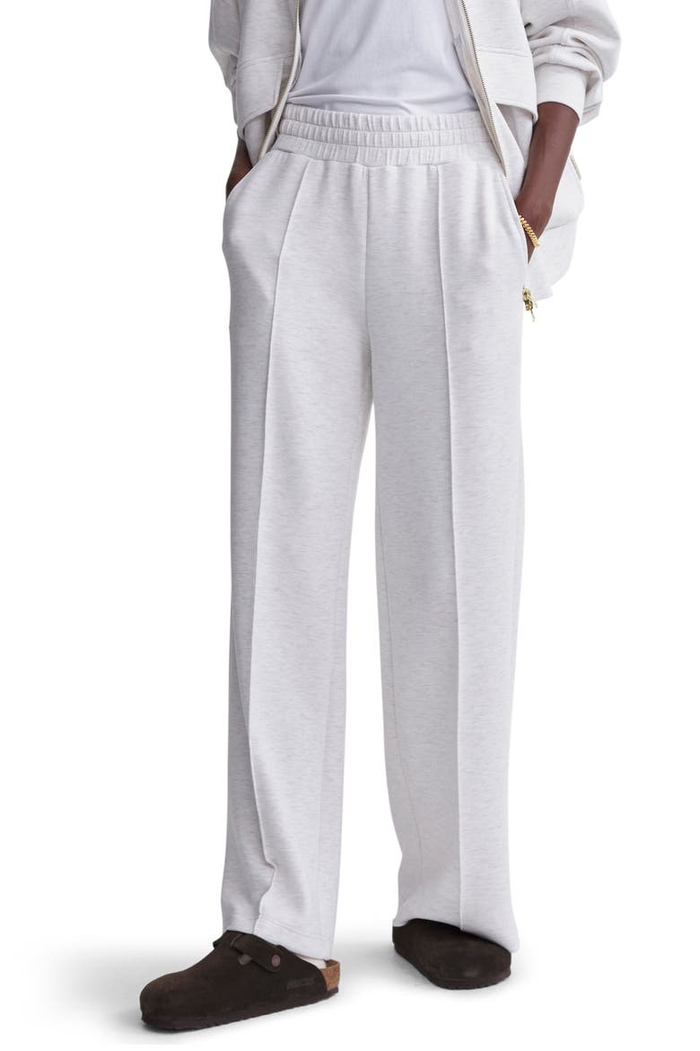 The Wide Leg 28-Inch Pants, Main, color, IVORY MARL