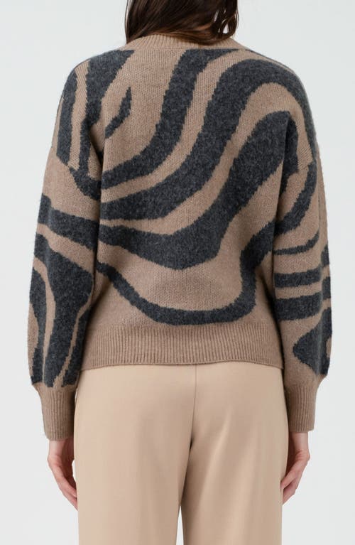 BLU PEPPER BLU PEPPER ANIMAL STRIPE SWEATER