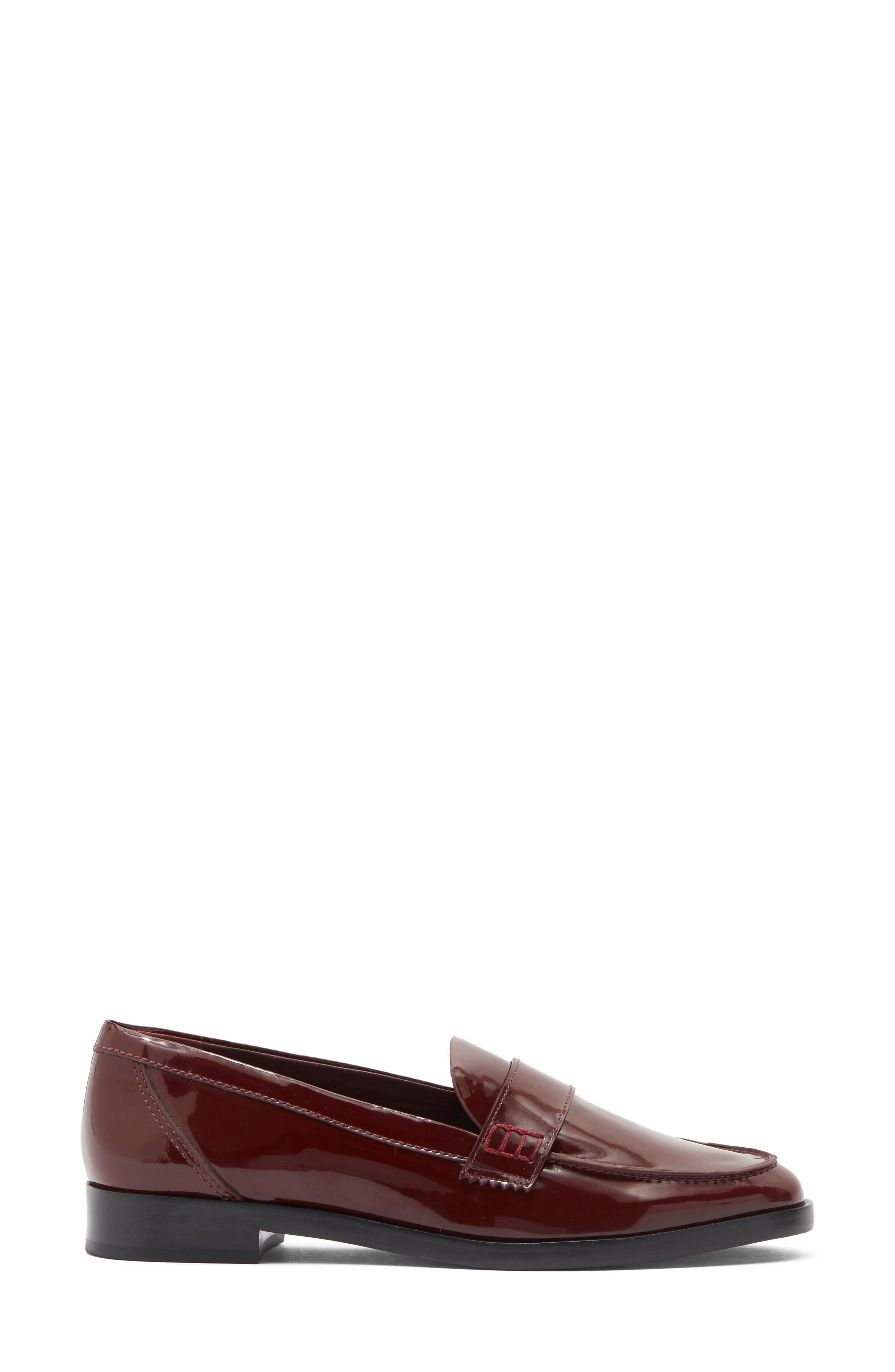 Kaylee Leather Loafer, Alternate, color, RUBY PATENT