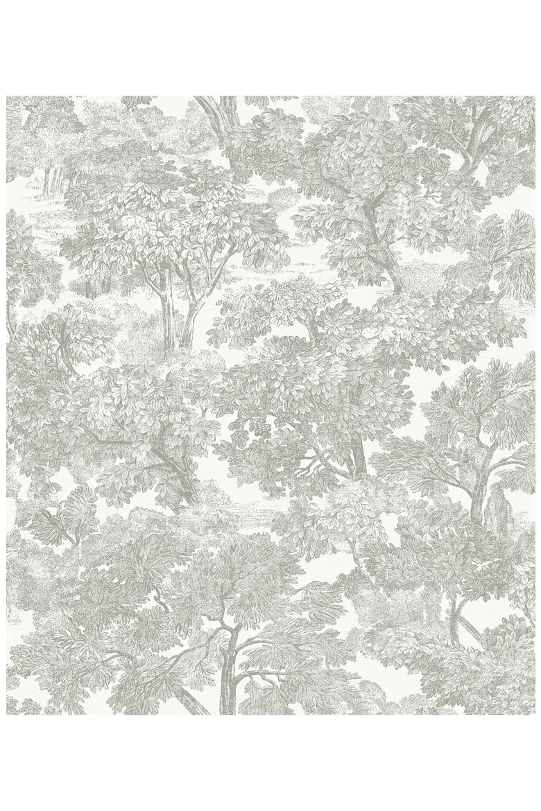 Spinney Toile Wallpaper, Main, color, NEUTRAL