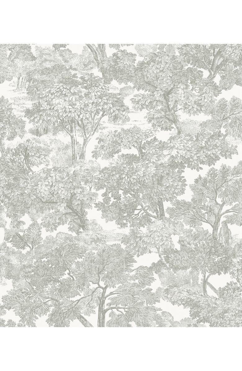 Wallpops Spinney Toile Wallpaper, Main, color, Neutral