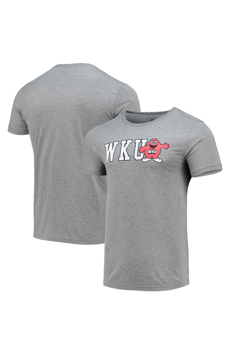 HOMEFIELD Men's Homefield Gray Western Kentucky Hilltoppers Vintage Big Red T-Shirt, Alternate, color, 