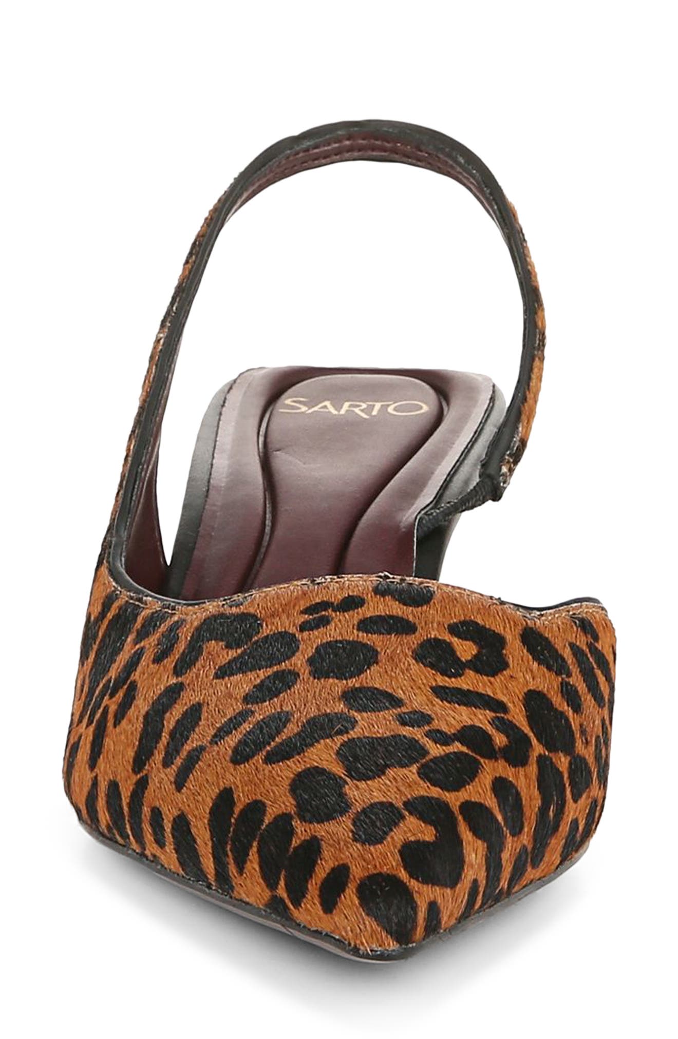 SARTO by Franco Sarto Devin Genuine Calf Hair Kitten Heel Slingback Pump, Alternate, color, 