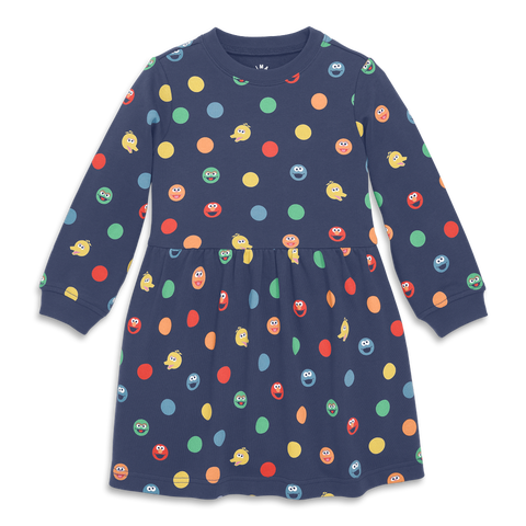 Kids Sesame Street Friends Sweatshirt Dress
