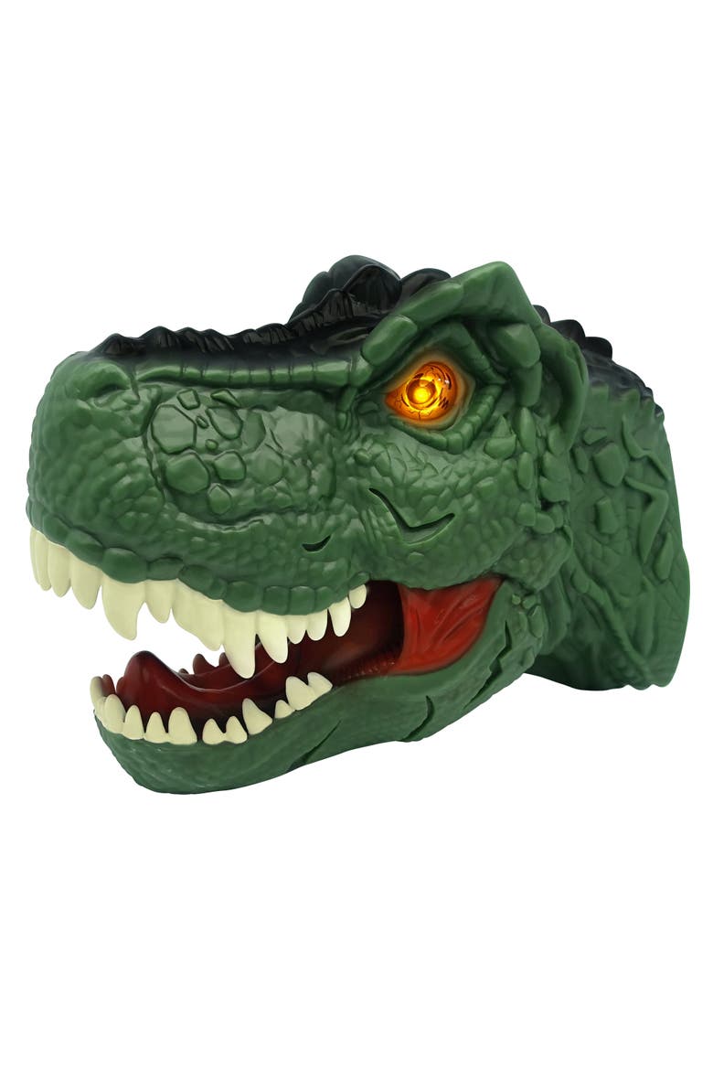 Mighty Megasaur, Megahunter T-Rex Hand Puppet Green, Kids 3+, Alternate, color, Multicolored