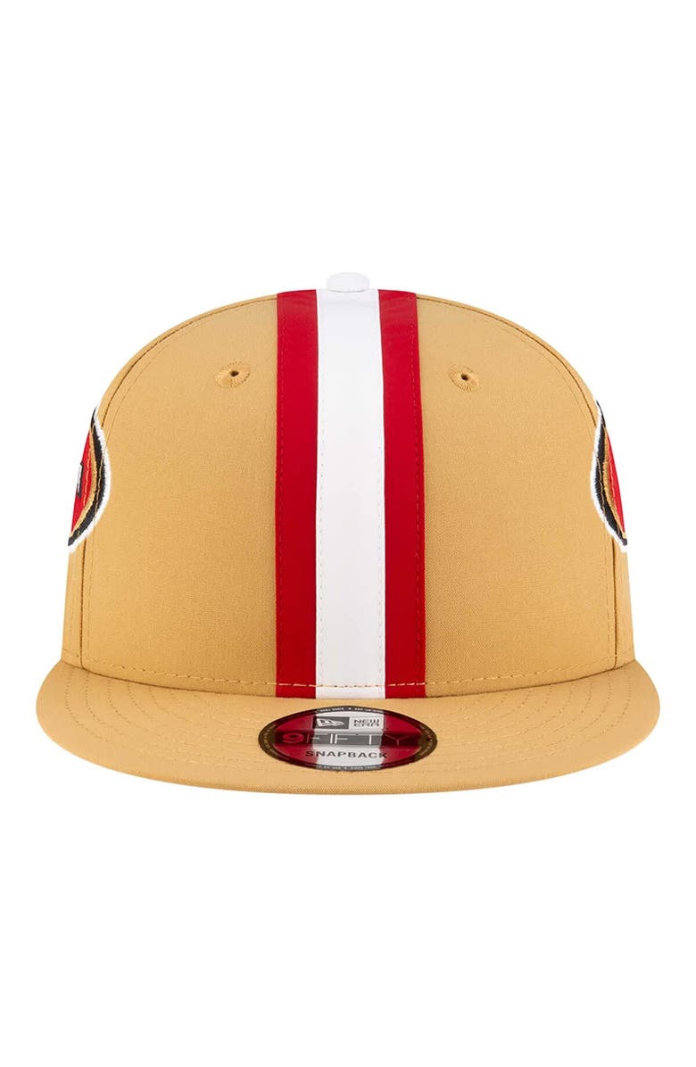 New Era Men's New Era Gold San Francisco 49ers Helmet 9FIFTY Snapback Hat, Alternate, color, Gold
