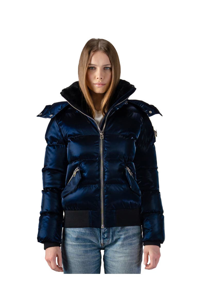 Women's Woody Bomber Quilted Coat, Main, color, All Wet Navy