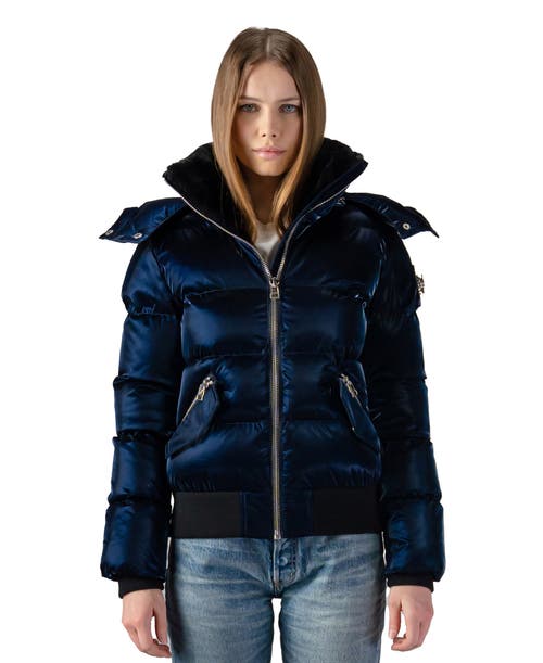 Woodpecker Woody Bomber Quilted Coat In Blue