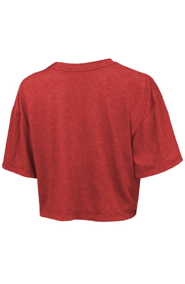 Majestic Threads Women's Majestic Threads  Red Texas Rangers 2023 American League Champions Boxy Cropped T-Shirt, Alternate, color, 