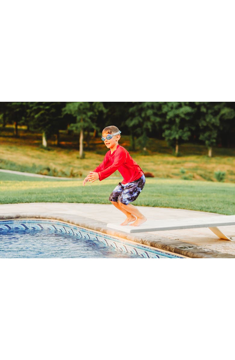 CITY THREADS Boys UPF 50+ Long Sleeve Rashguard, Alternate, color, Black