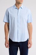 Coastaoro Dax Short Sleeve Linen Blend Button-Up Shirt