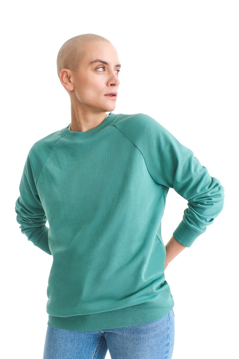 Unisex Fit 24/7 Sweatshirt, Main, color, Sunwashed Teal