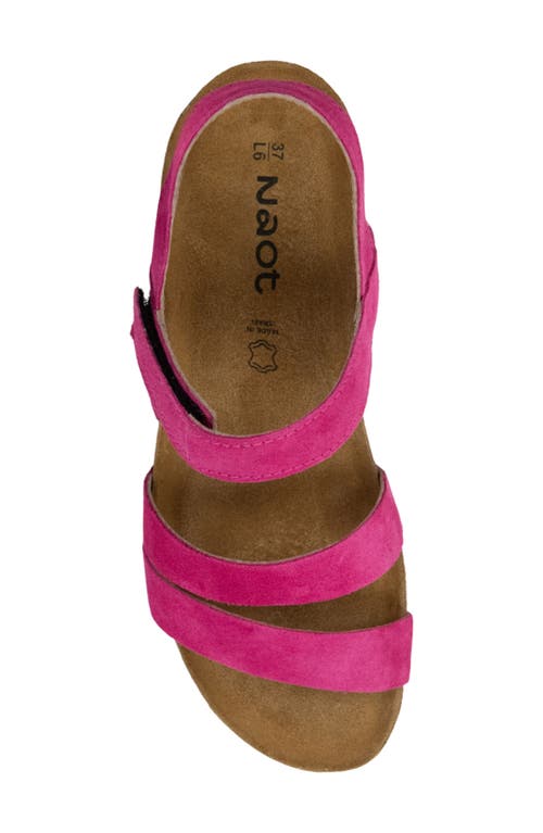 Naot 'kayla' Sandal In Fuchsia Suede