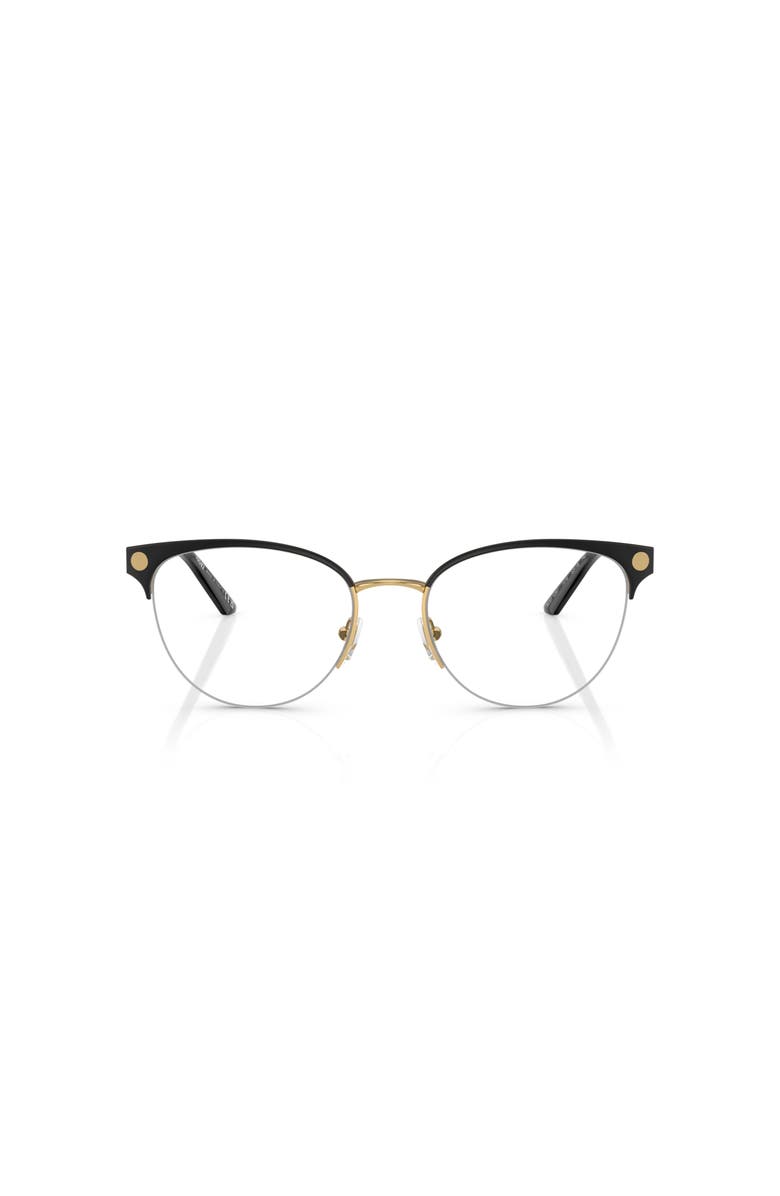 Versace 53mm Cat Eye optical glasses, Alternate, color, Gold/ Black