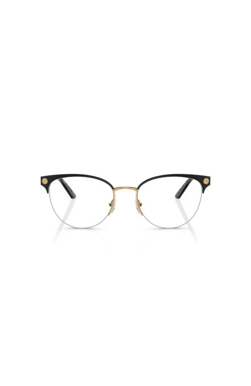 Versace 53mm Cat Eye Optical Glasses In Black