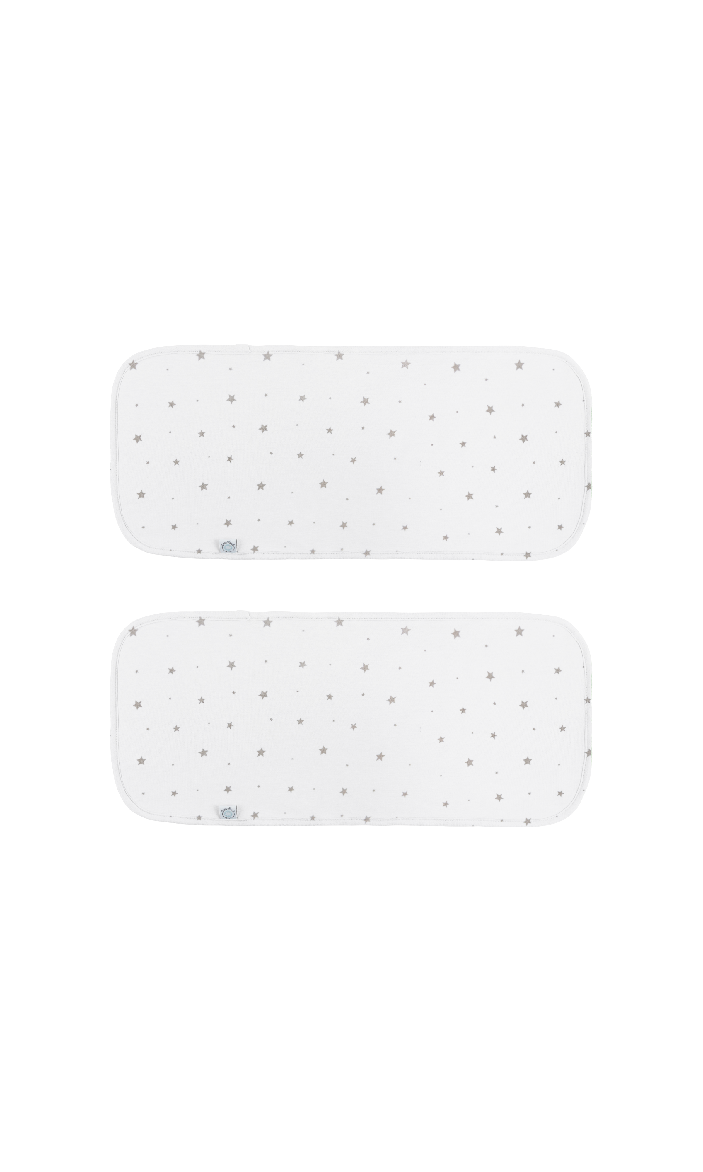 Dreamland Baby Dream Burp Cloth - 2 Pack in Grey Star 