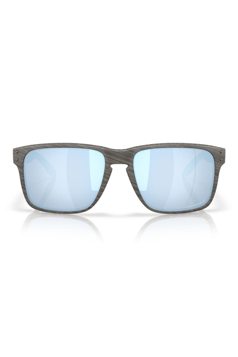 Prizm™ Deep H2O 61mm Rectangular Sunglasses, Main, color, LIGHT WOOD