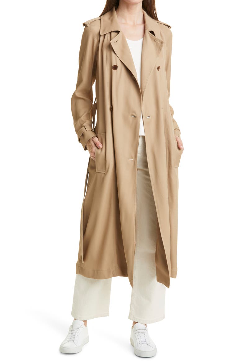 Cayadana Trench Coat, Main, color, MEDIUM BEIGE