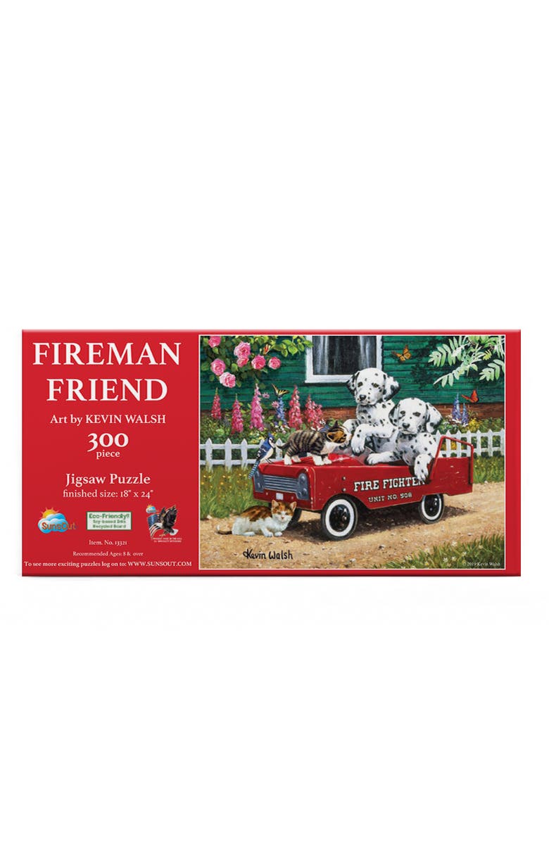 Sunsout Fireman Friends 300 piece Jigsaw Puzzle for Adults, Alternate, color, Multicolor