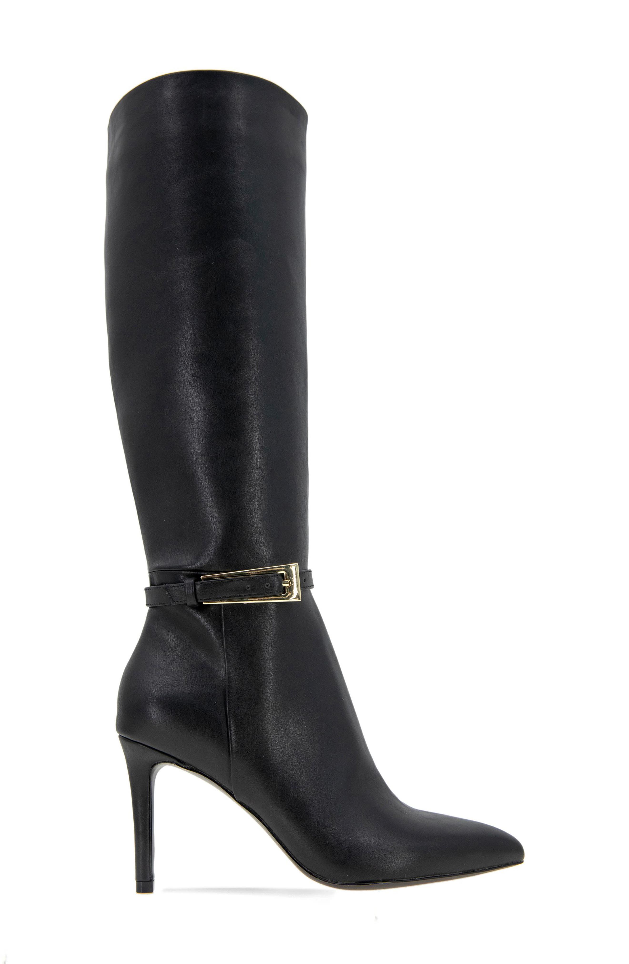 BCBGeneration Abbin Belt Shaft Tall Boot, Alternate, color, Black