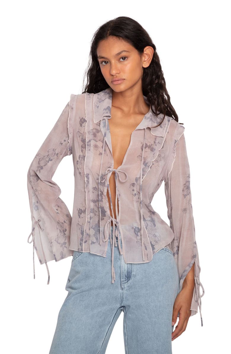 Belle & Bloom Current Obsession Top, Alternate, color, Lace Print
